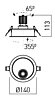 Zápustné LED svítidlo XDRILL 2700K DLR01UWW MBK, Arelux