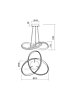 Závěsné stmívatelné LED svítidlo Nucleo 01-1782 Redo Group