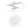 Stropní světlo Artemide Pirce soffitto LED