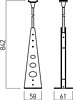 Nosná tyč MT1013 BK pro lišty z řady MINITRACK