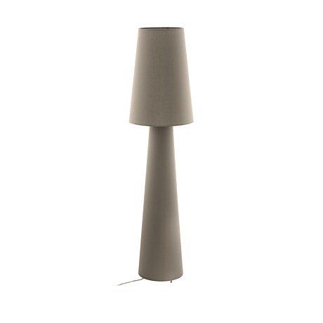 Stojací lampa Eglo 97141 Carpara šedohnědá 1,43m