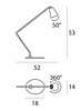 Stolní lampa Conus LED 7281 – bílá