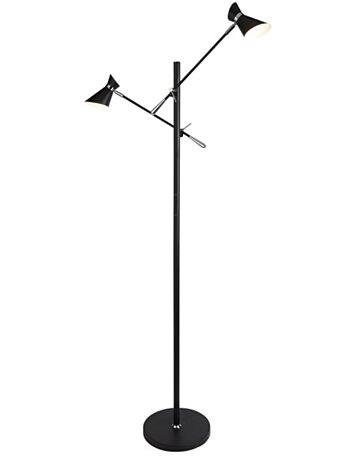 Stojací LED lampa Searchlight Diablo 5962-2BW černá