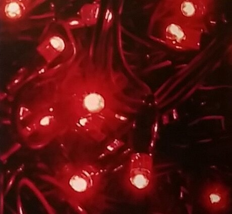 Profi LED světelný řetěz stálesvítící, červená, 200LED, 20m, prodloužitelný