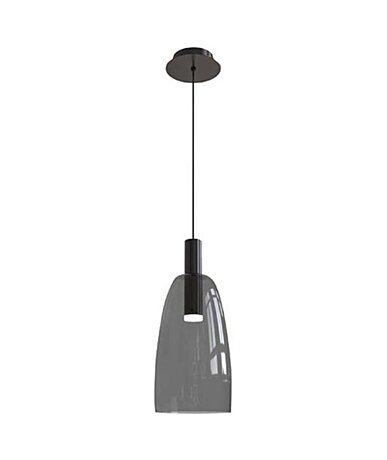 Závěsné LED světlo 1965 Zambelis kouřové sklo