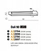 Koupelnové LED světlo Dali 90 4000K bílé AZ2795