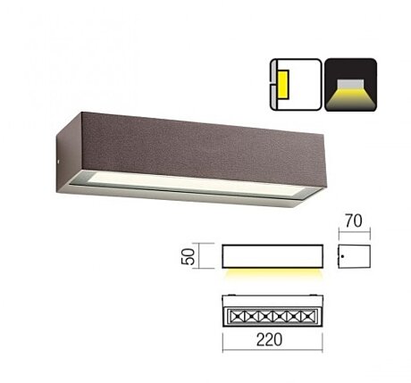 Venkovní LED světlo Aroos 90249 Redo Group 22cm