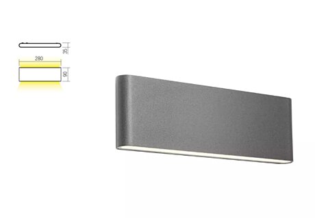 Nástěnné LED svítidlo Pocket 90452 tmavě šedá Redo Group