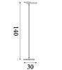 Stmívatelná lampa Space EU32803BK Searchlight