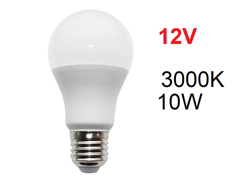 ACA Lighting Apostolidis LED žárovka E27 12V DC 10W 3000K A6010WW12DC