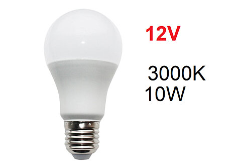 LED žárovka E27 12V DC 10W 3000K A6010WW12DC