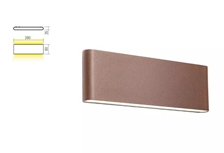 Nástěnné LED svítidlo Pocket 90453 tmavě hnědá Redo Group