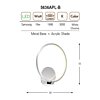 Nástěnné LED svítidlo Ozcan 5636APL-B white
