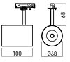 Spot XCUP CX01 SWH do lišt z řady MINITRACK, Arelux
