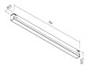 LED spot MCKRS01NW OP 0,306m 4000K do lišt z řady XCLICK M RECESSED/SURFACE