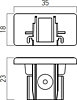 Koncovka MT1015 S pro profily z řady MINITRACK