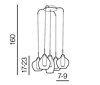 Závěsné svítidlo Amber milano AZ3172 AZzardo