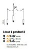 Závěsné svítidlo Locus L pendant 3 AZ3402 AZzardo