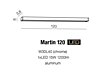 Nástěnné koupelnové LED svítidlo Azzardo Martin 120 W30L40 (chrome)