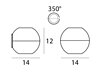 Nástěnné svítidlo Pelota 6610 chrom