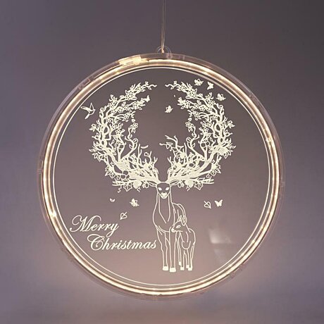 Vánoční 3D LED sob X05361254 Marry  Christmas ACA USB kabel