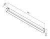 LED spot MCKRS03NW OP 0,896m 4000K do lišt z řady XCLICK M RECESSED/SURFACE