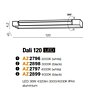 Koupelnové LED světlo Dali 120 4000K černé AZ2899
