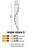 Závěsné svítidlo Amber milano 9 AZ3102 AZzardo