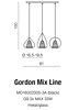 Závěsné světlo Azzardo Gordon Mix Line AZ2168