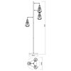 Stojací lampa 1,5m THARU 01-1305 Redo Group