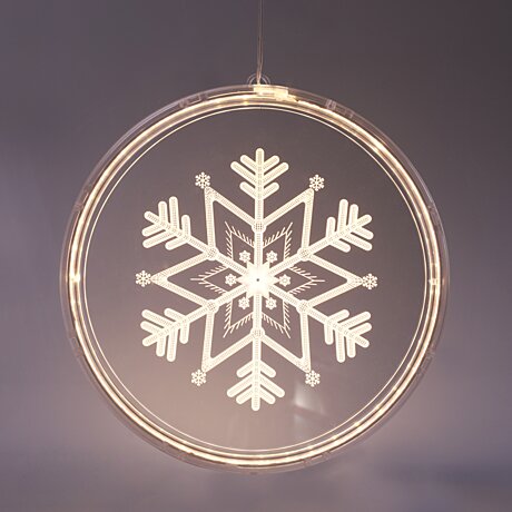 Vánoční 3D LED vánoční vločka X083612510 ACA USB kabel