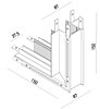 Zapuštěná rohová spojka s vnitřním úhlem 90° XCLICK M RECESSED MCKR01IAC Arelux