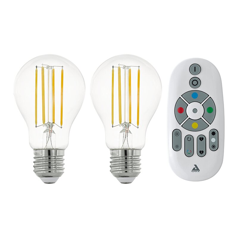 EGLO Set 2Ks LED žárovky s ovladačem 12255 Eglo E27 6W 806lm 4000K