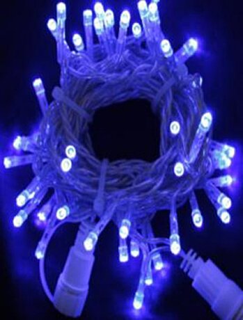 Profi LED světelný řetěz stálesvítící, modrá, 40LED, 5m, prodlužovací