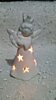 Porcelánová figurka anděl LED 13cm