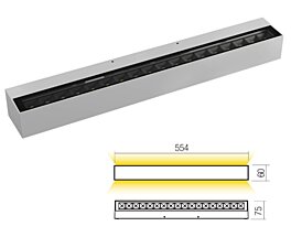 Nástěnné světlo Aroos 90950 bílé 55cm
