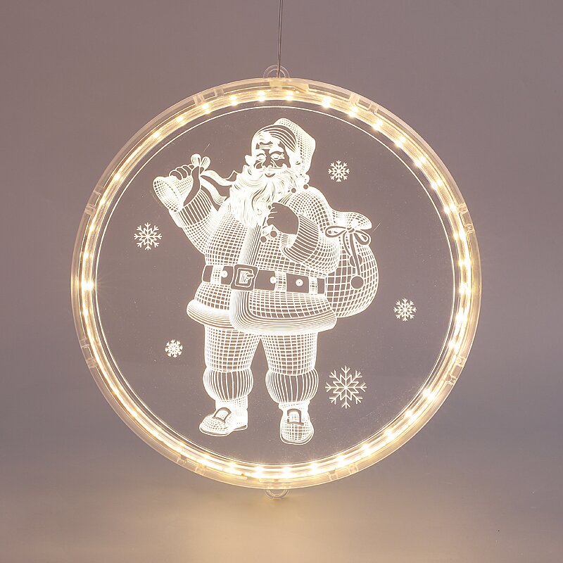 ACA Lighting Apostolidis Vánoční 3D Santa X08241258 ACA USB kabel