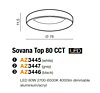 Stropní LED svítidlo Sovana TOP 80 CCT LED AZ3447 Azzardo