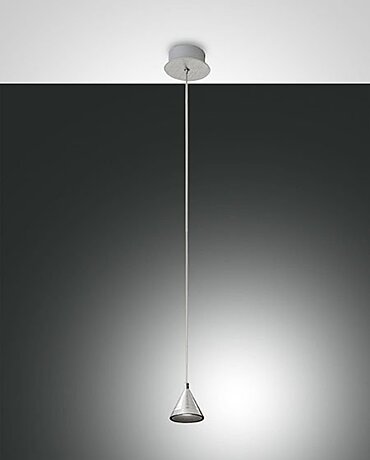 Italské LED světlo Fabas 3443-41-212 Delta satinově stříbrné