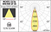 LED spot MCKRS33WW SP BK 3000K do lišt z řady XCLICK M, Arelux