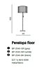 Stojací lampa Azzardo Penelopa floor AZ2398