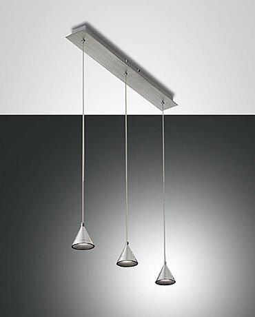 Italské LED světlo Fabas 3443-47-212 satinově stříbrná