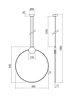 Závěsné LED svítidlo Atom 01-3107