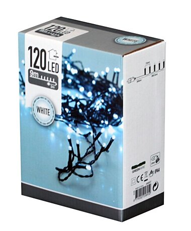 Světelná LED girlanda 9m 120LED AX8400020 venkovní/vnitřní studená bílá
