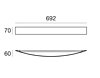 Nástěnné svítidlo Curve LED 1144 Linea light