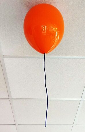 Dětské stropní svítidlo 3217-2.06 oranžový balónek 30cm