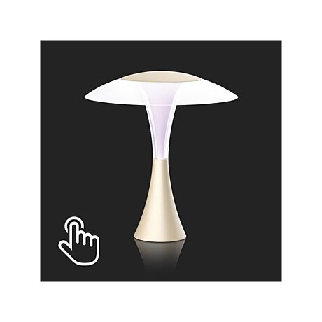 Dotykově stmívatelná RGB lampička Dalen FUNGI DL-2X GOLD