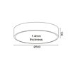 LED světlo V29LEDC50BK pr.50cm 50W 4000lm ACA Optimus