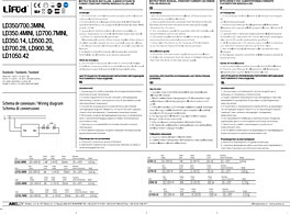 Montažní list LED driver LD700.7MINI Arelux 700mA 7W 5-10V DC IP20