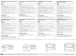 Montažní list LED driver LD700.7MINI Arelux 700mA 7W 5-10V DC IP20